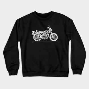 CB350 Super Sport White Sketch Art Crewneck Sweatshirt